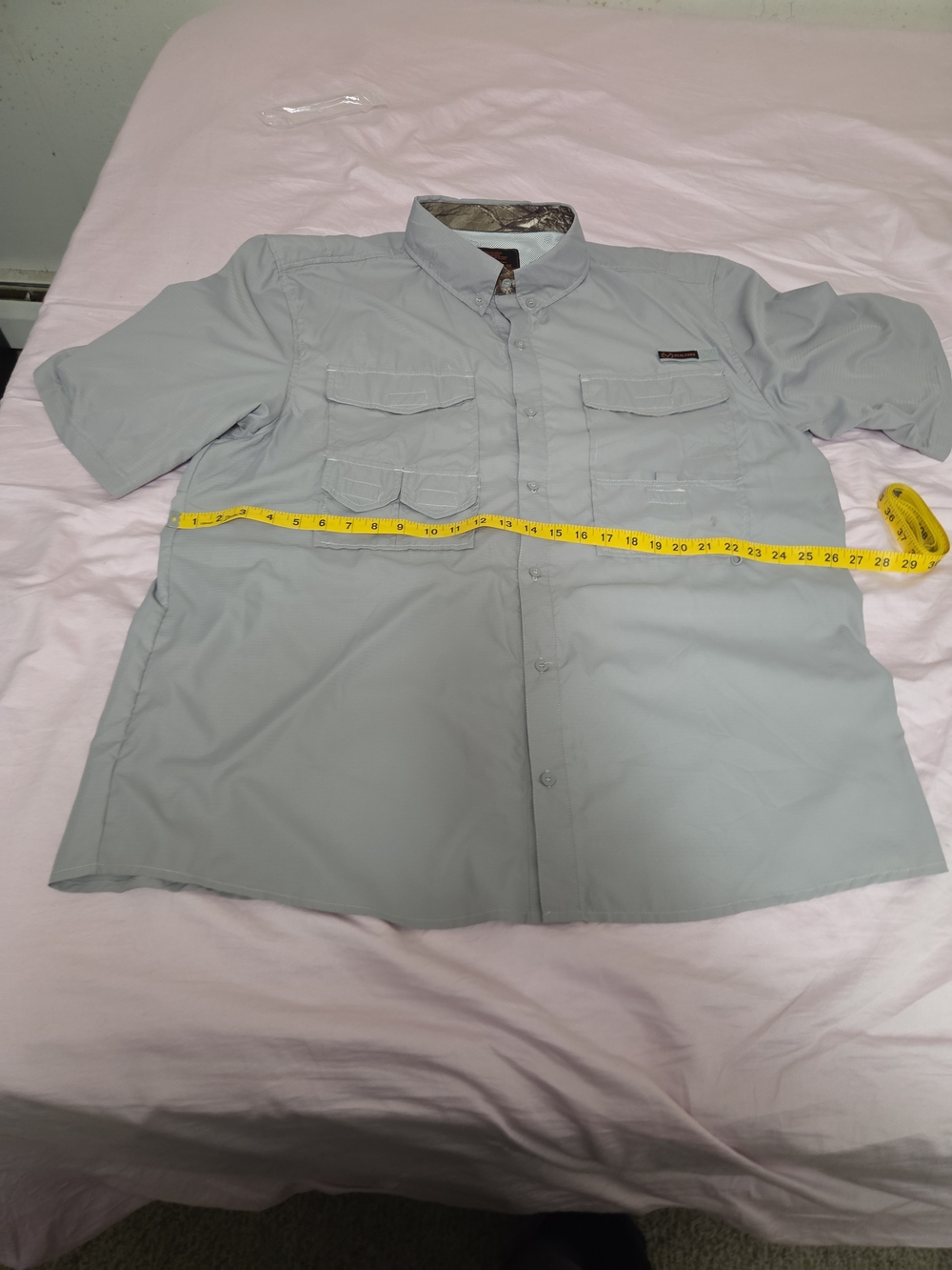 Realtree Light Gray Short-Sleeve Outdoor Shirt Jacket